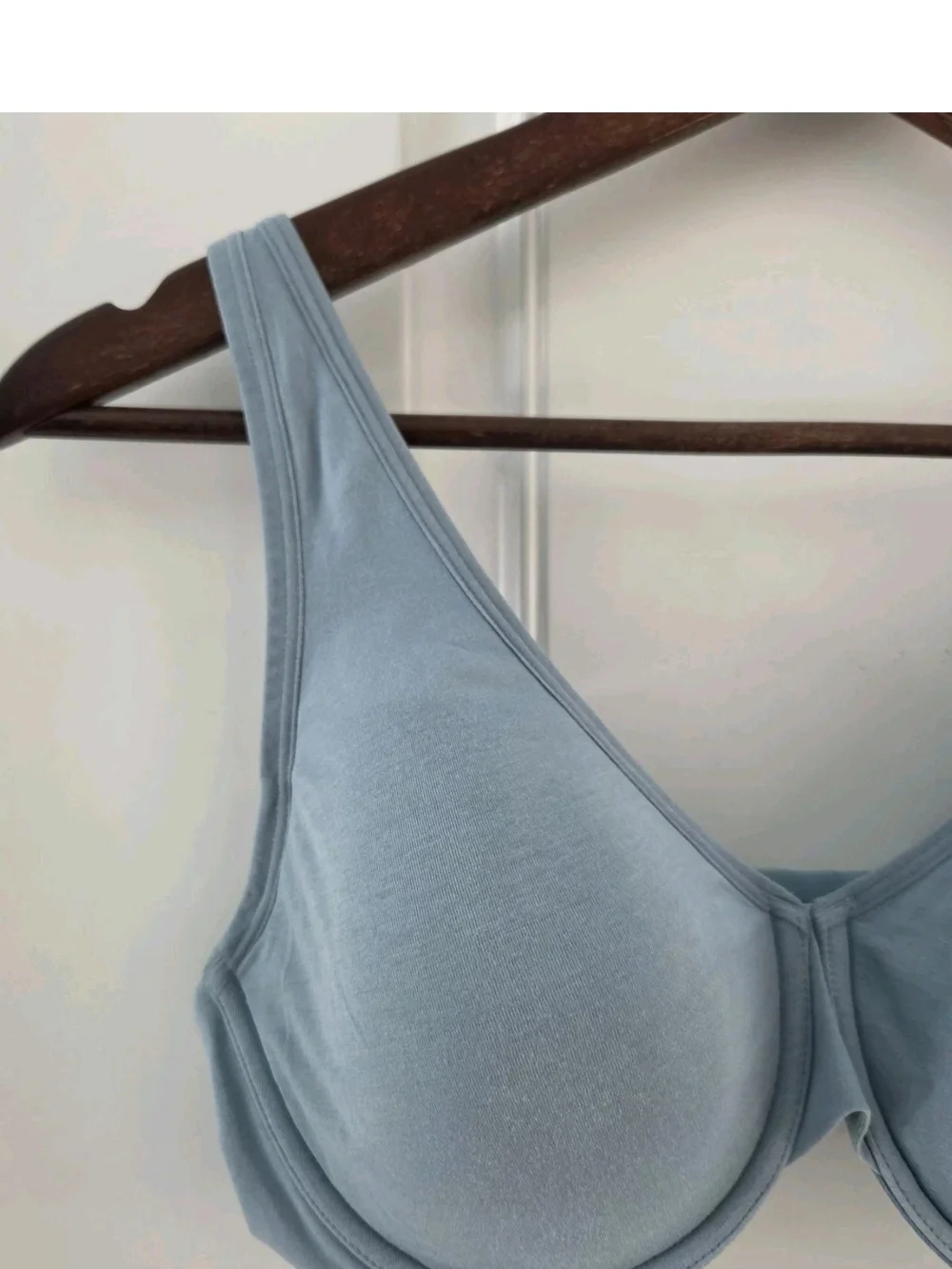 Third Love 34D 1/2 24/7 Classic Uplift Plunge Underwire Blue Bra